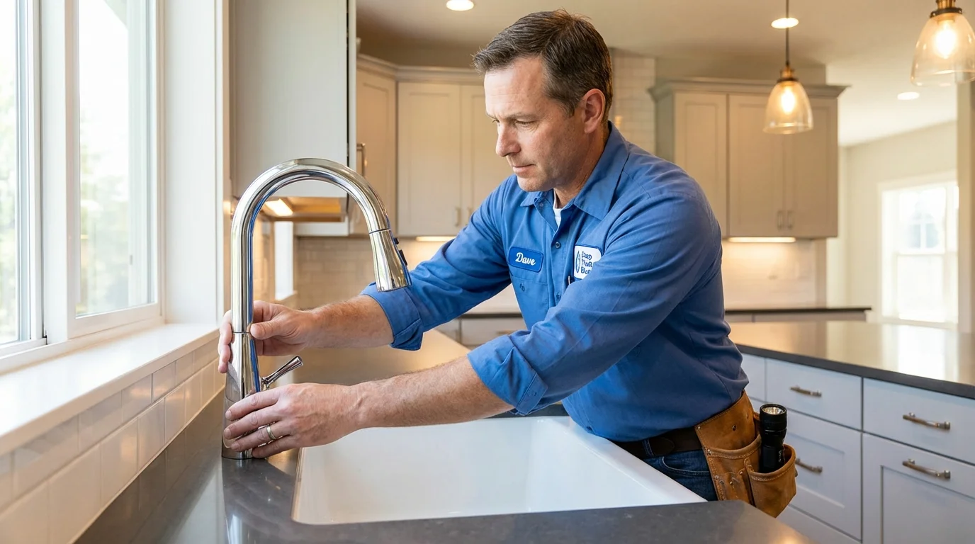 Kitchen faucet installation by Johns Plumbing LLC in Gramercy